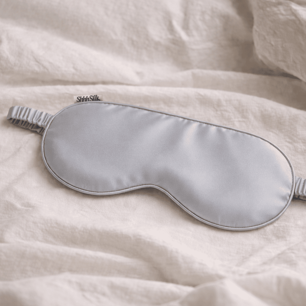 Grey Silk Sleep Mask