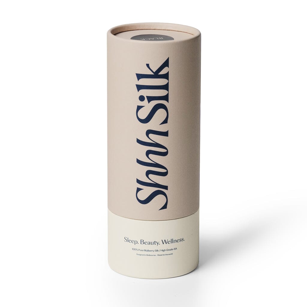 Black Silk Lined Shower Cap