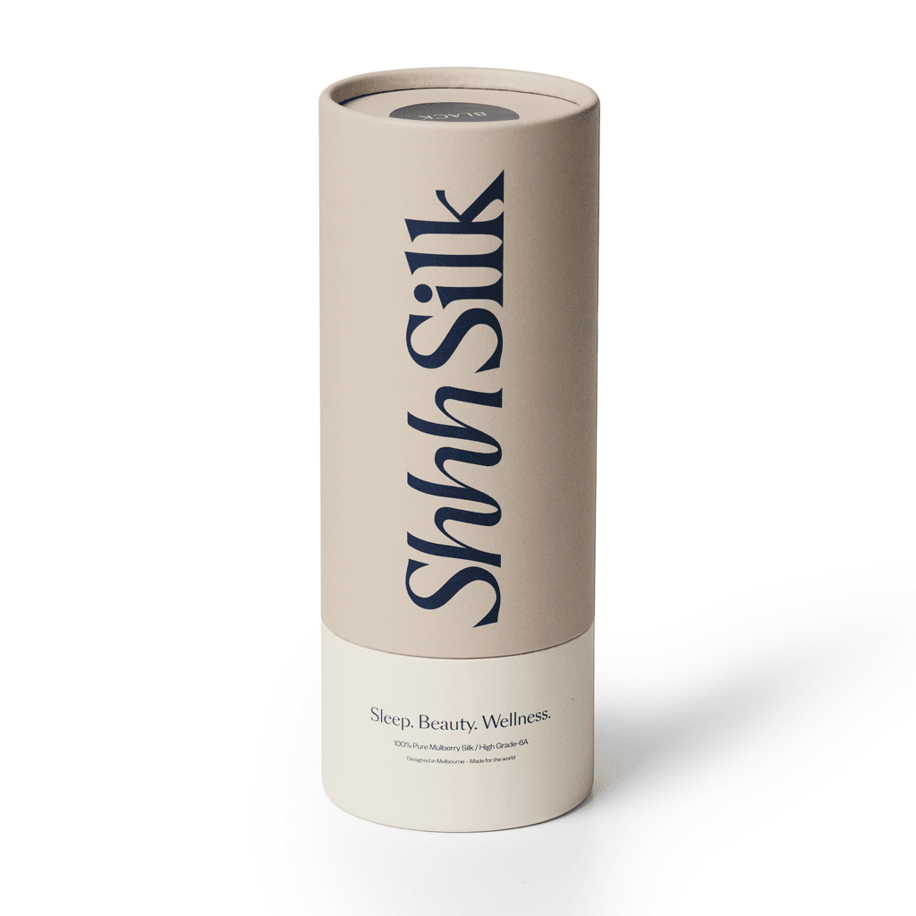 Shhh Silk product packaging on a white background