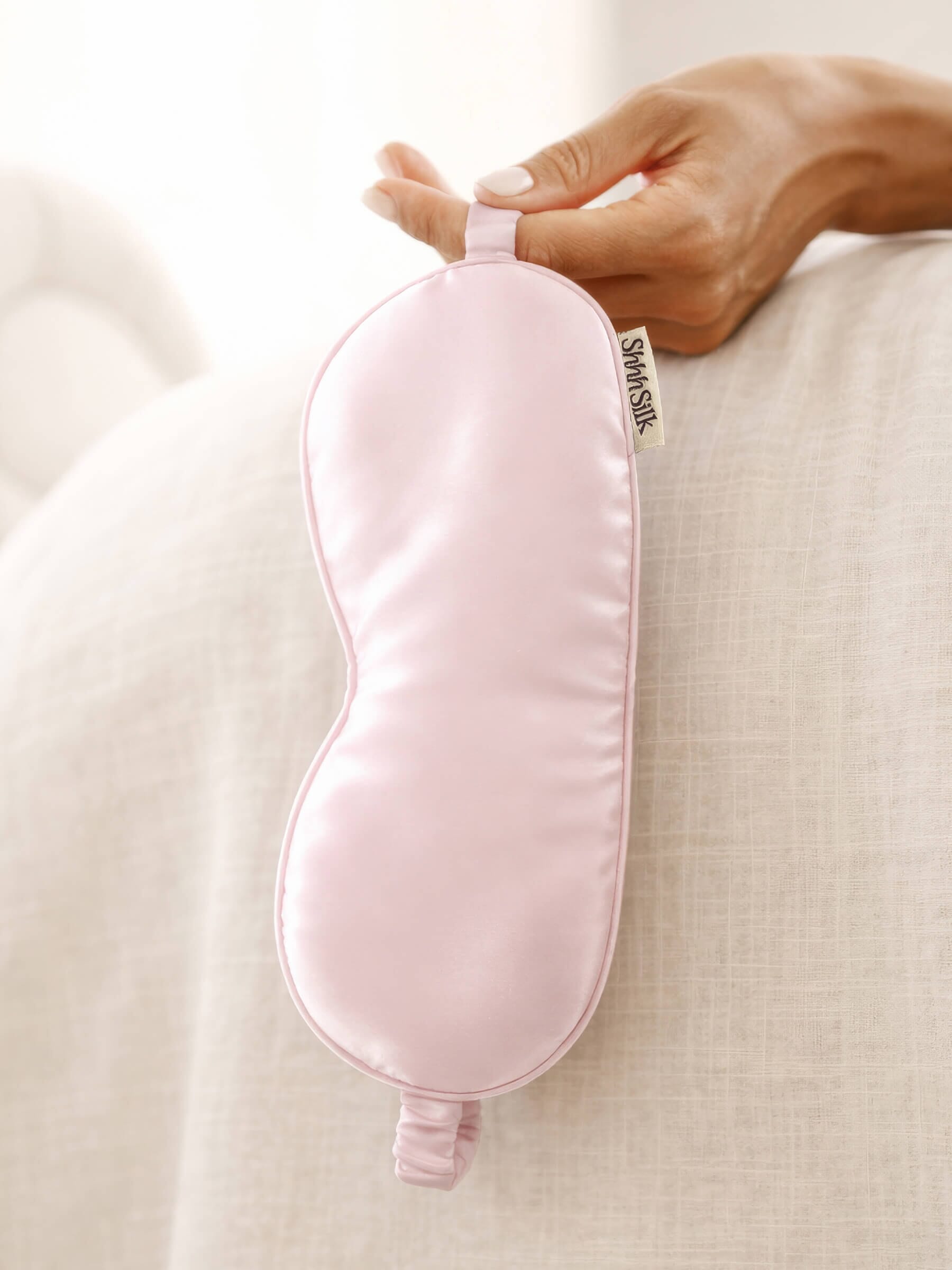 Pink Silk Sleep Mask