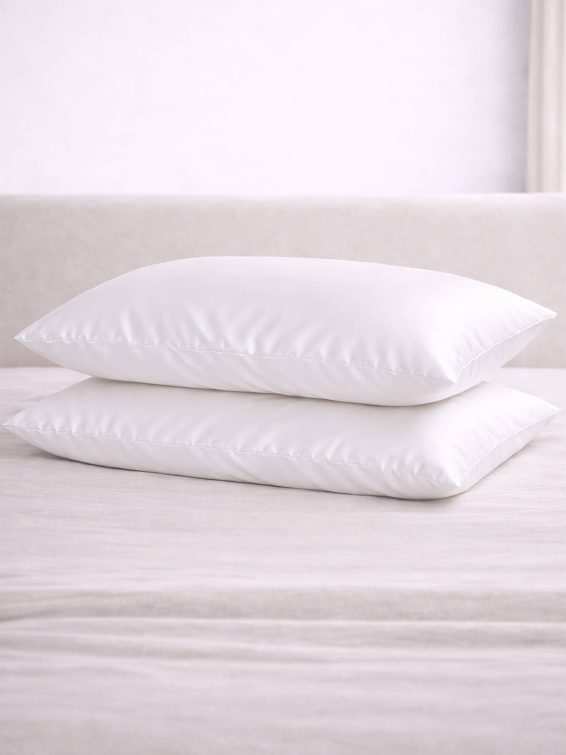 LIMITED EDITION - 2 Pack Pure White 25 Momme Silk Pillowcases - Queen Size - Zippered