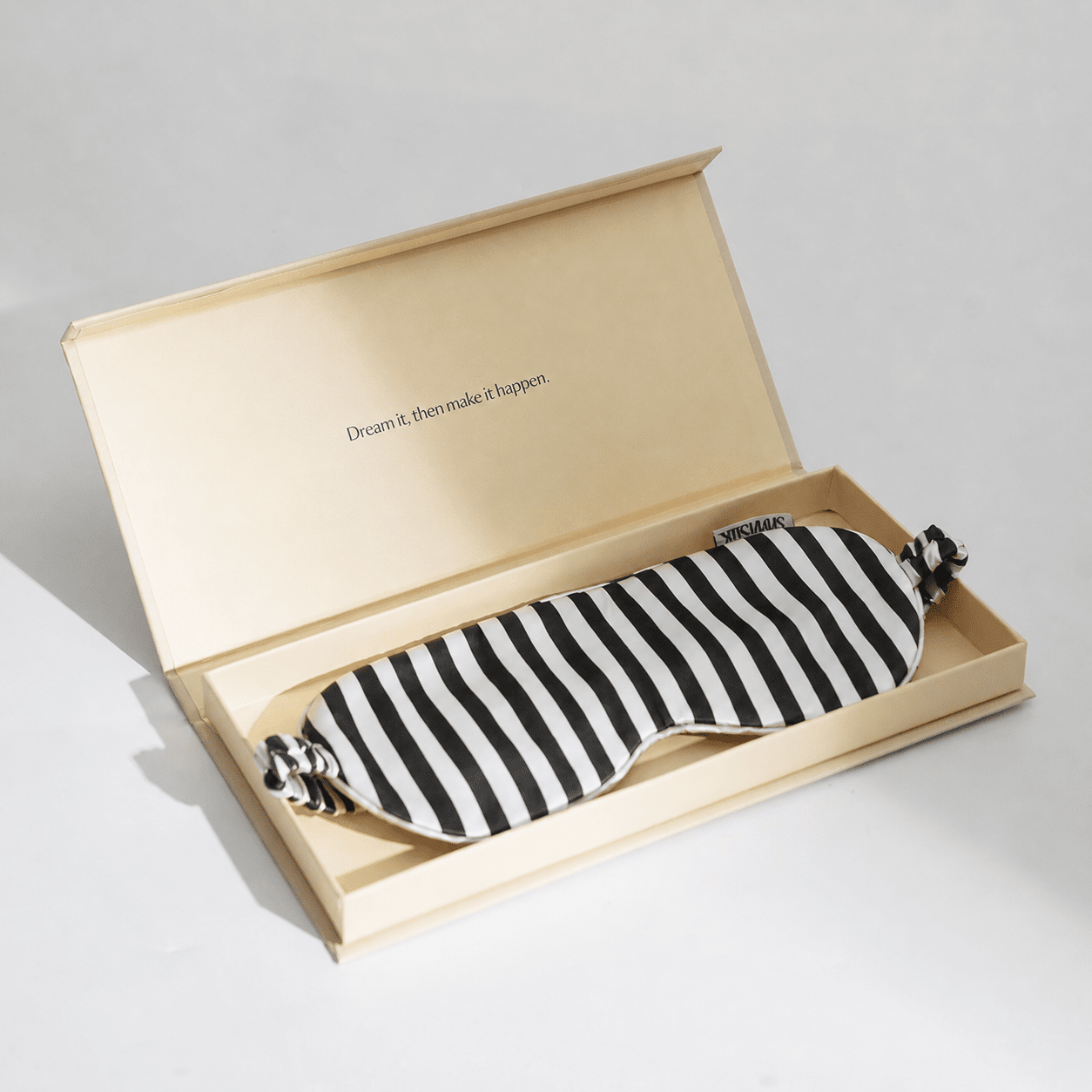 Black Stripe Silk Sleep Mask