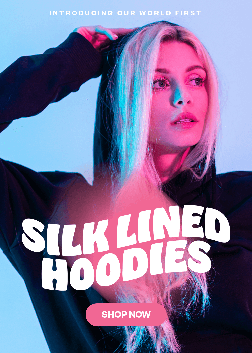 Silked Lined Hoodies Shhh Silk