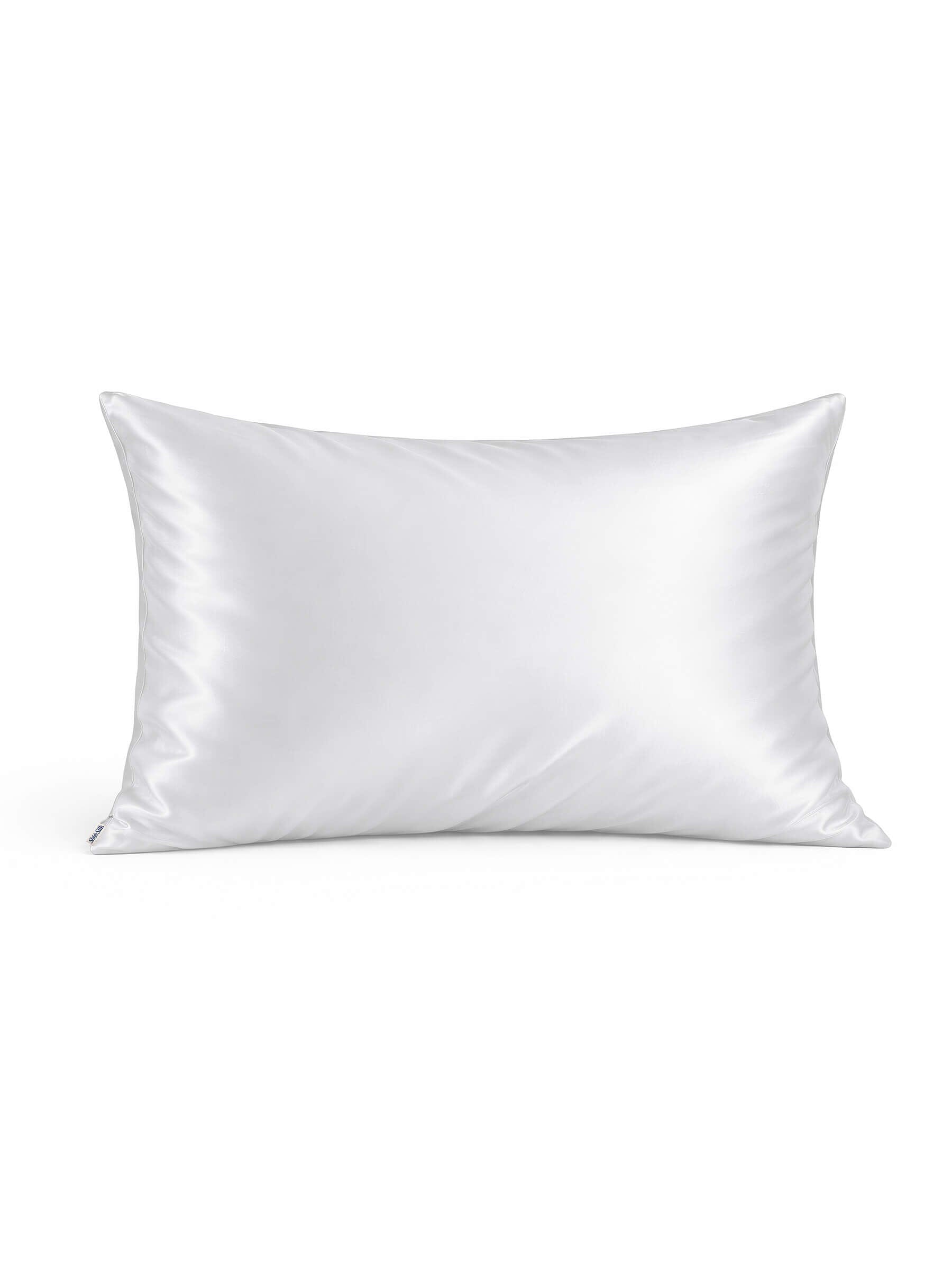 Grey Silk Pillowcase - Queen Size - Zippered