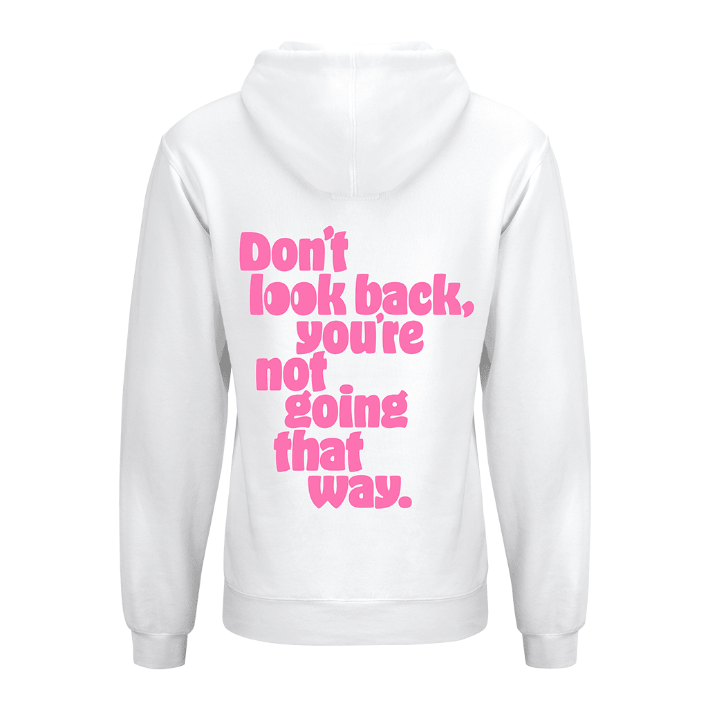 Off White Silk Lined Hoodie Don t Look Back