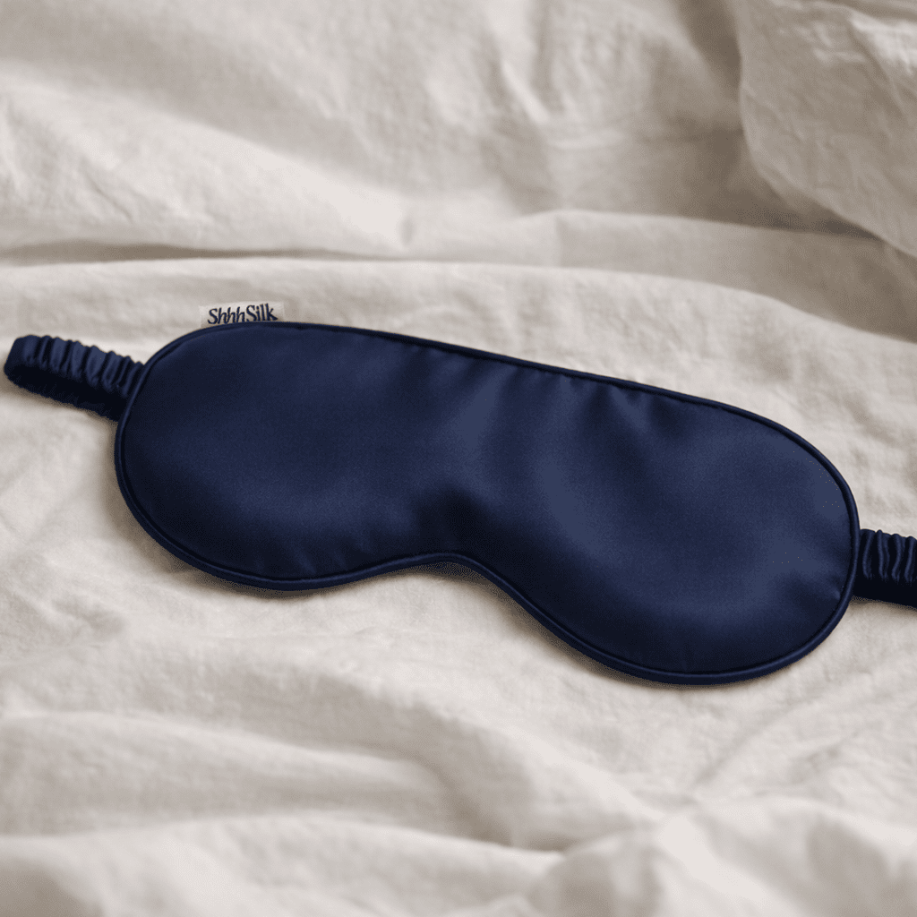 Navy Silk Sleep Mask