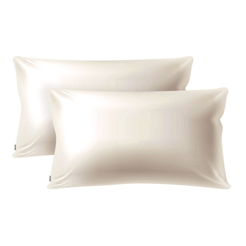 2 Nude Silk Pillowcases - King Size - Zippered