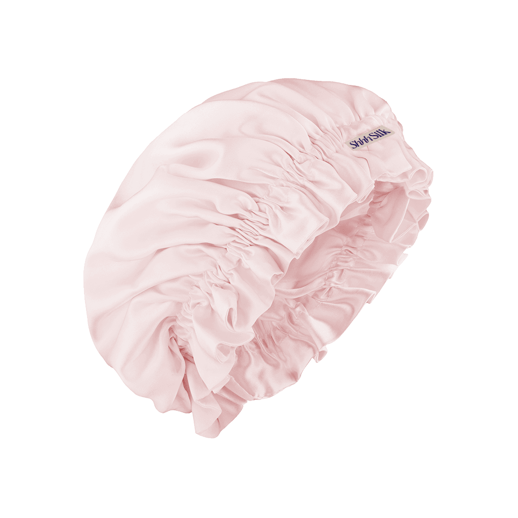 Pink Silk Sleep Bonnet