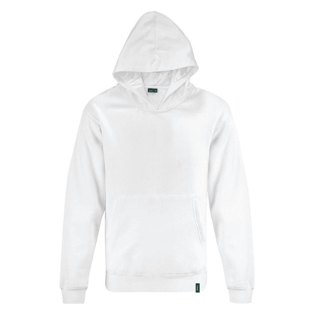 White Silk Lined Hoodie PLAIN