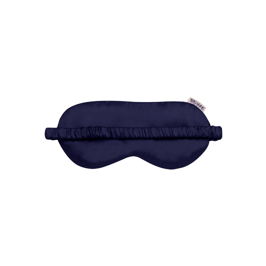 Navy Silk Sleep Mask