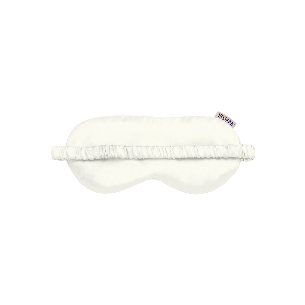 Off White Silk Sleep Mask