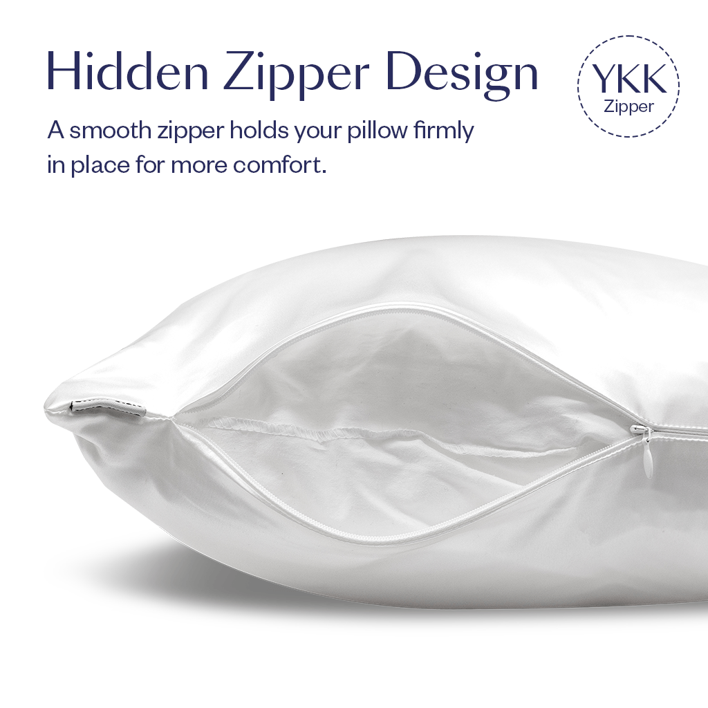 Silk zippered pillowcase best sale