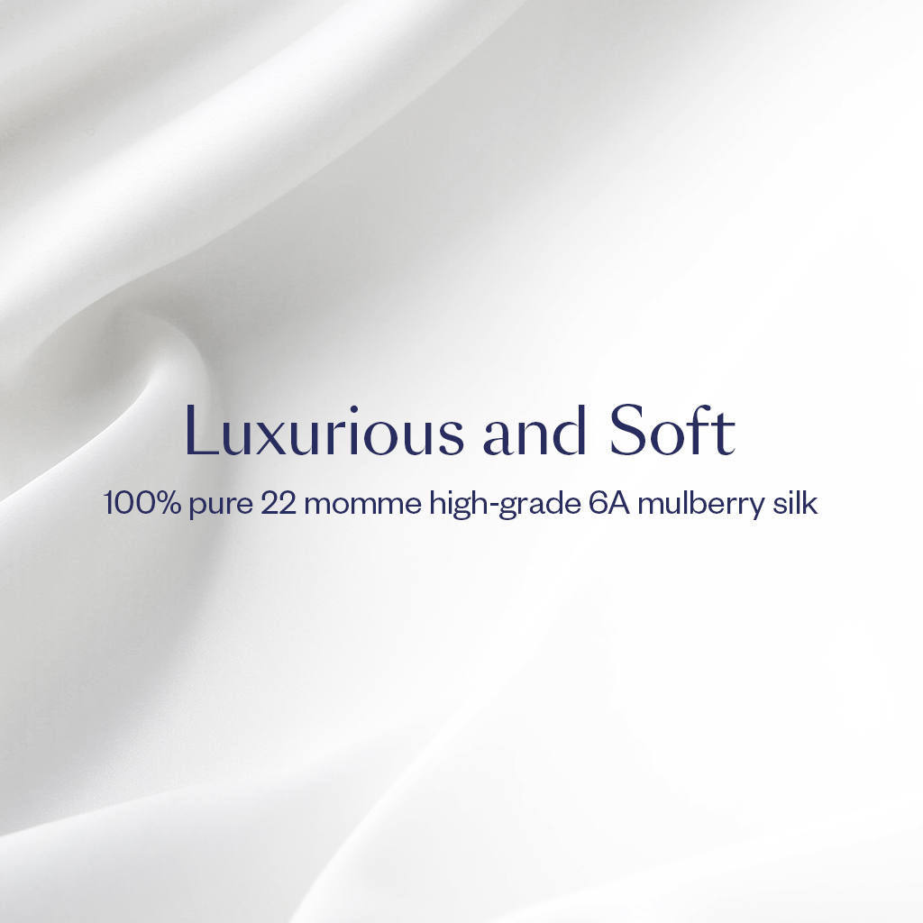 Off White Silk Pillowcase QS Shhh Silk