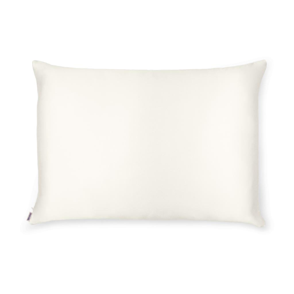 Off White Silk Pillowcase - Queen Size - Zippered - Ready To Ship Now