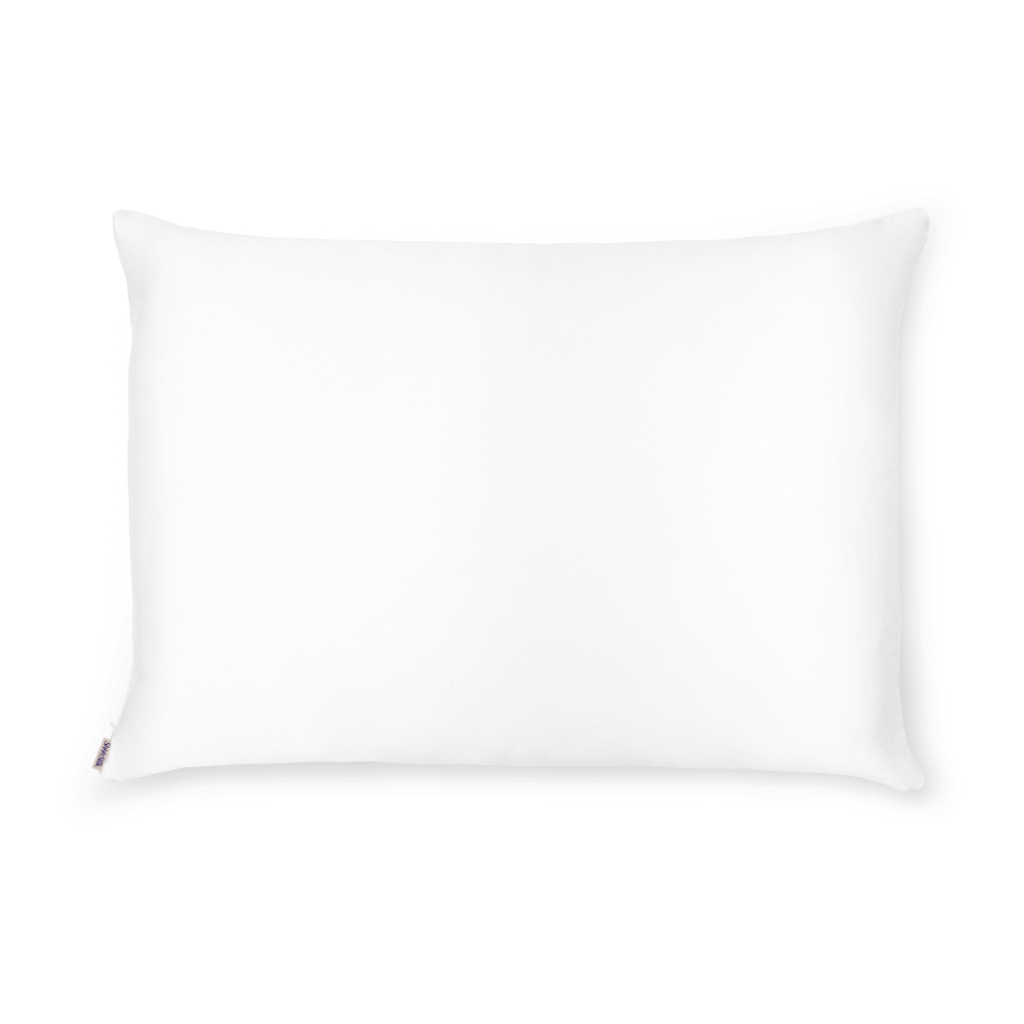 LIMITED EDITION - Pure White 25 Momme Silk Pillowcase - Queen Size - Zippered