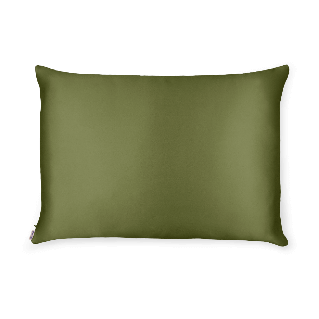 Sage Silk Pillowcase - Queen Size - Zippered