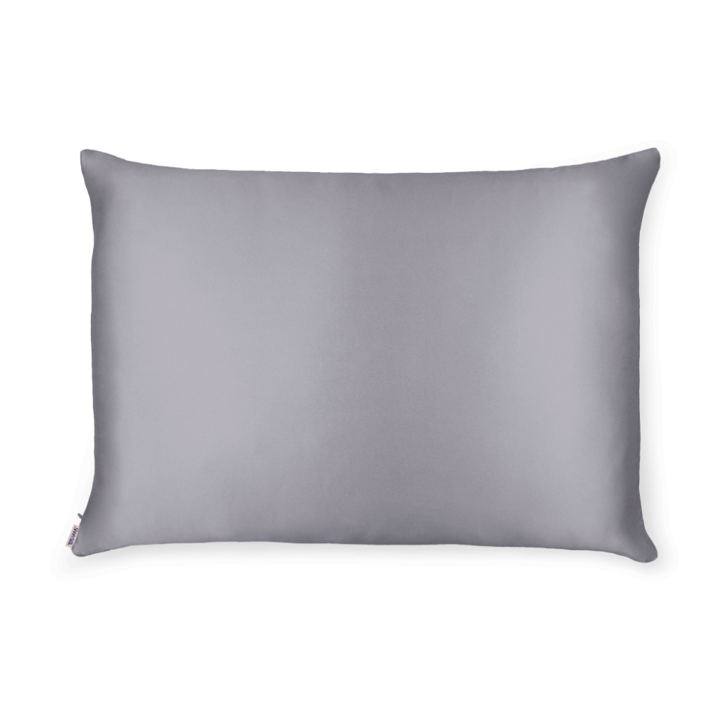 Violet Grey Silk Pillowcase  - Queen Size - Zippered