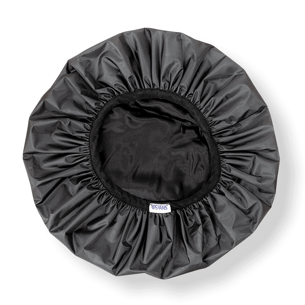 Black Silk Lined Shower Cap Ready To Ship Now Shhh Silk
